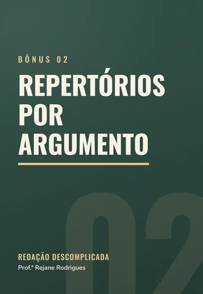 Capa do bônus 02, Repertórios por argumento